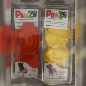 2 PAWZ Rubber Dog Booties
